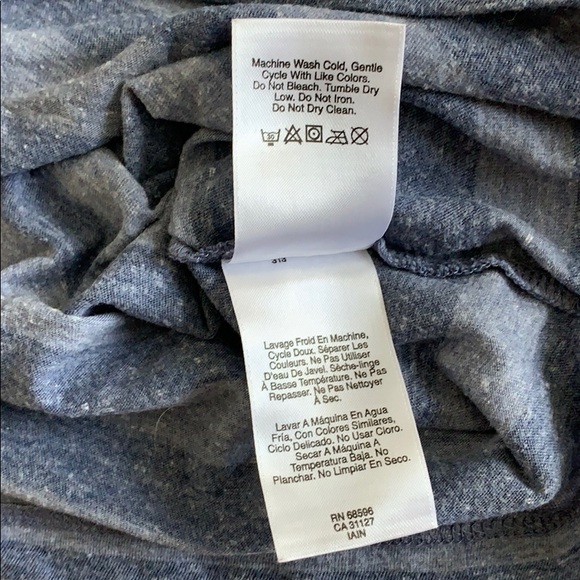 DKNY Heather Blue Striped t-shirt - Picture 2 of 2